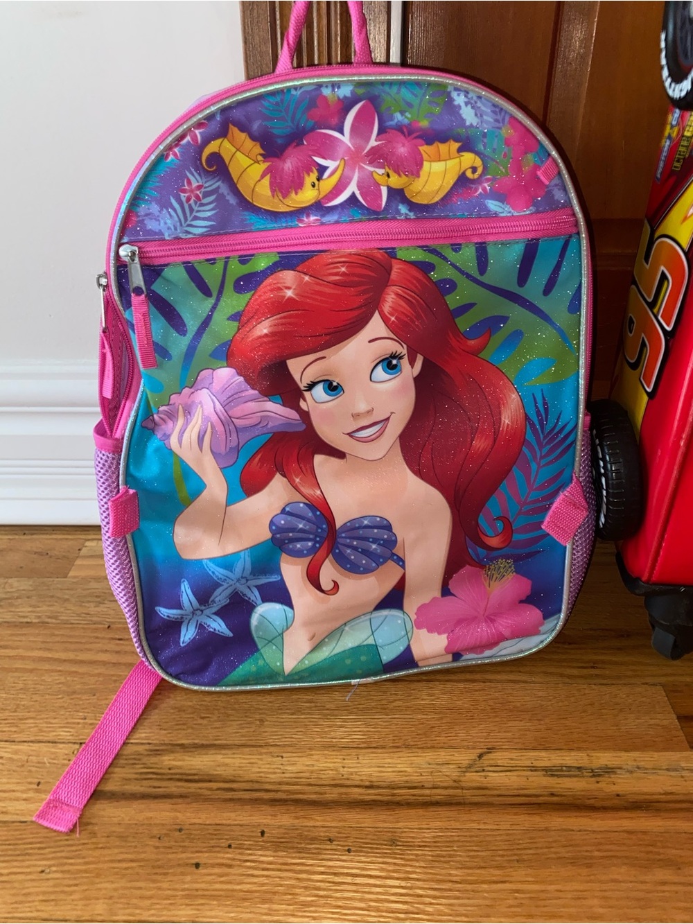 Brand new glitter little Mermaid Character Backpack with Sea Theme